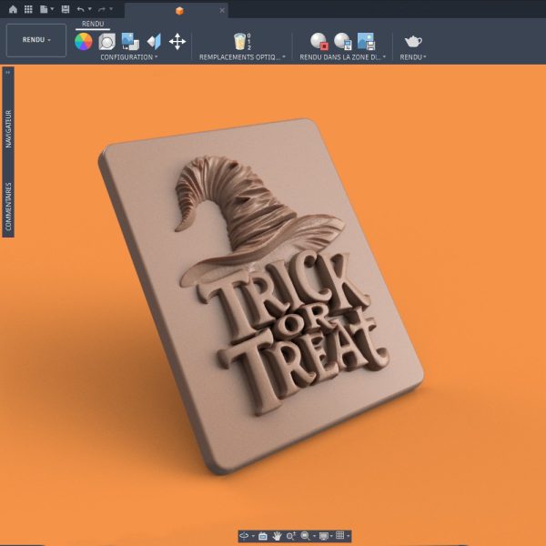 cadre rendu Trick or Treat