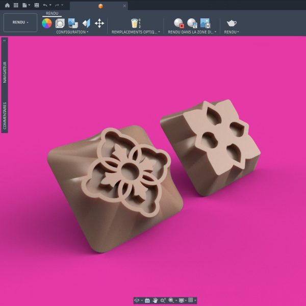 cadre rendu Bonbons géométriques