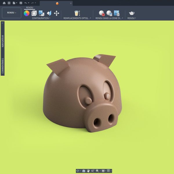 cadre rendu Le Cochon